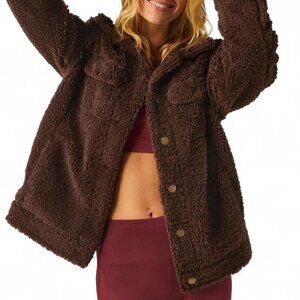 Beyond Yoga Brown Sherpa Jacket